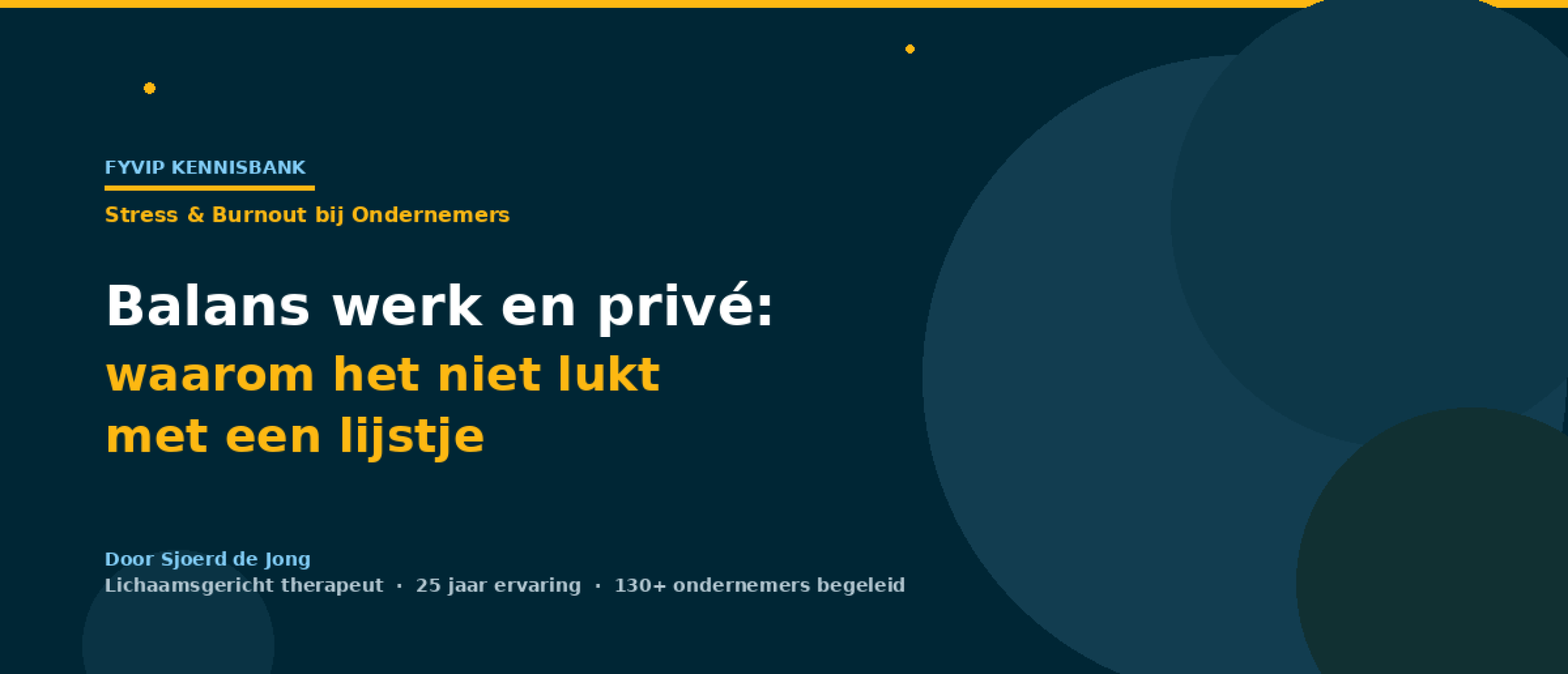 Balans werk en privé