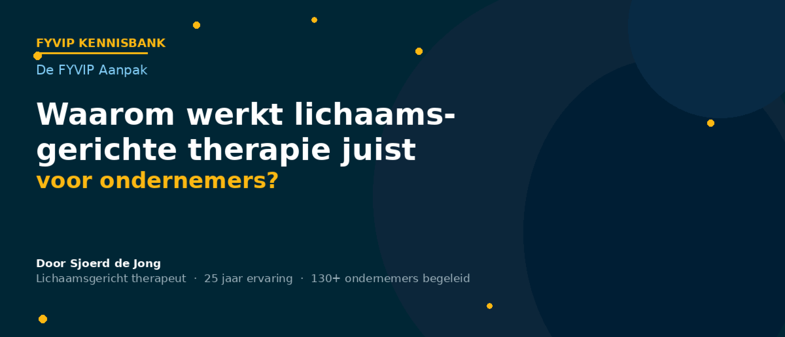 Lichaamsgerichte therapie voor ondernemers