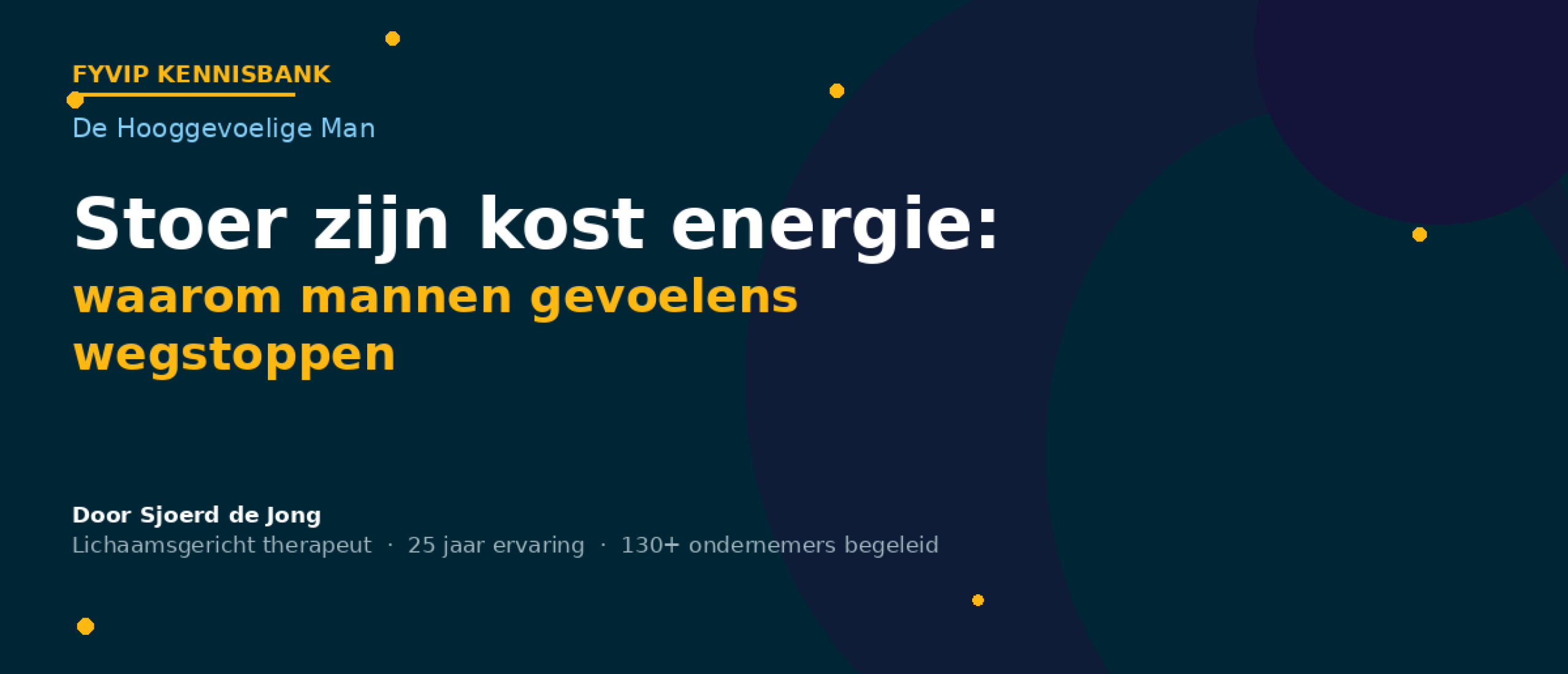 Emoties onderdrukken man