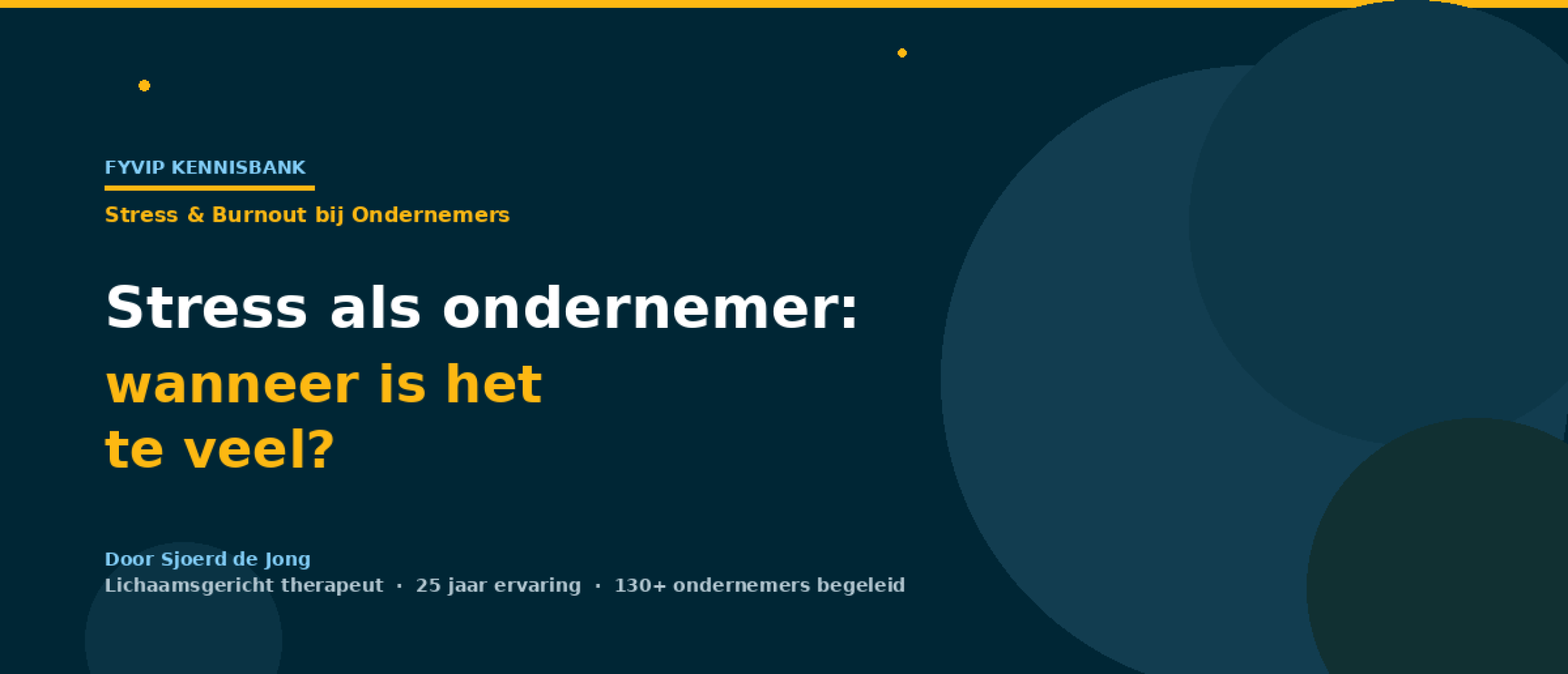 Stress als ondernemer