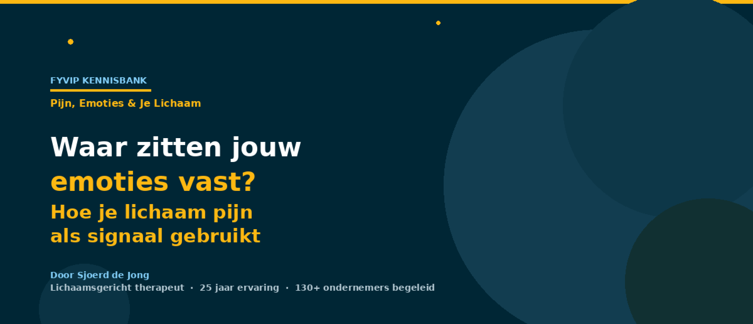 Waar zitten jouw emoties vast?