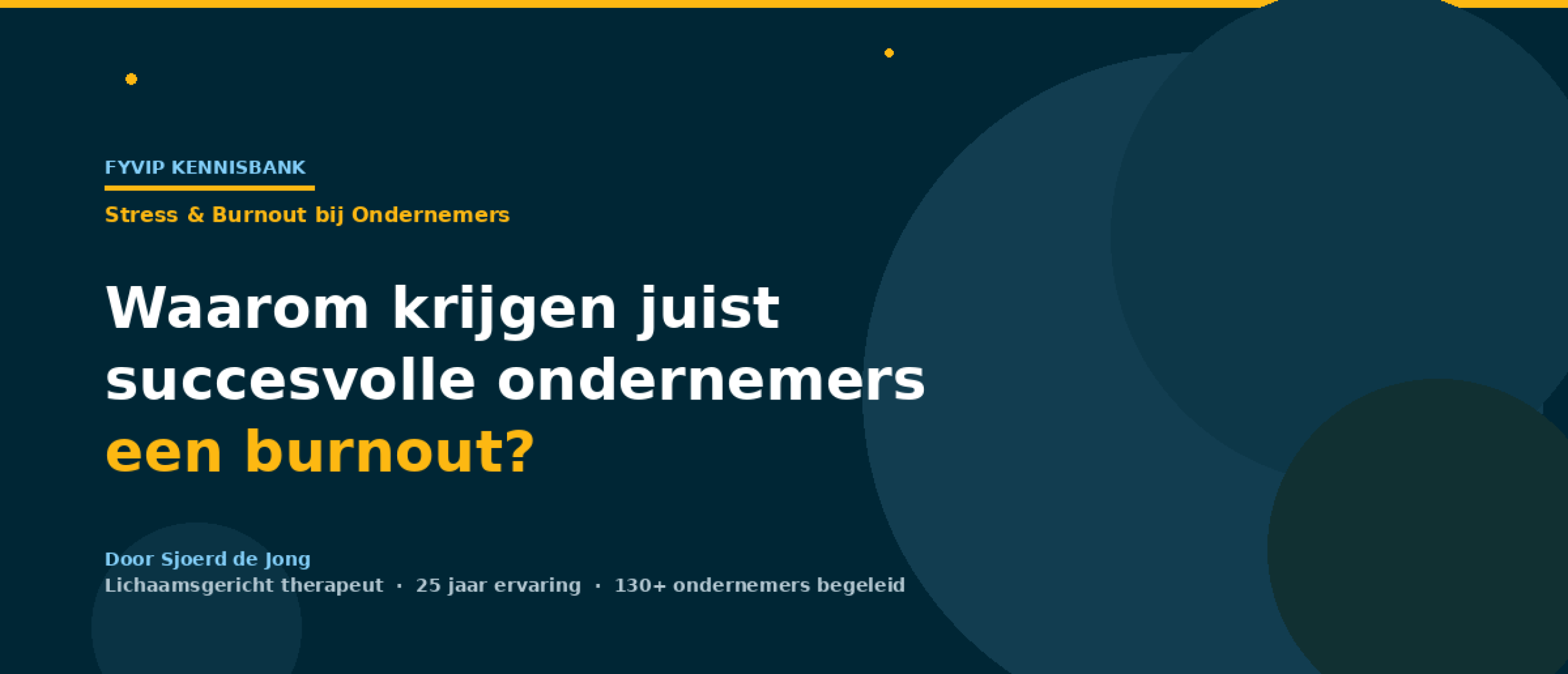 Waarom krijgen juist succesvolle ondernemers een burnout