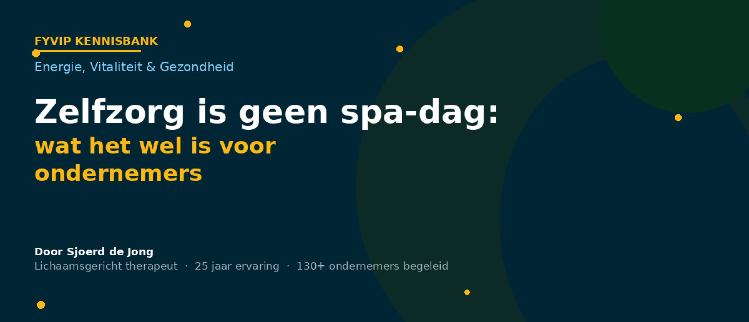 Zelfzorg voor ondernemers