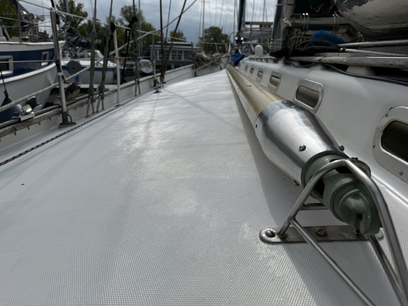 gallant 53 for sale te koop van de Stadt klassiek zeiljacht classic sailing yacht long distance oceangoing safe seaworthy around the world cruiser live aboard s-spant fin keel grp polyester