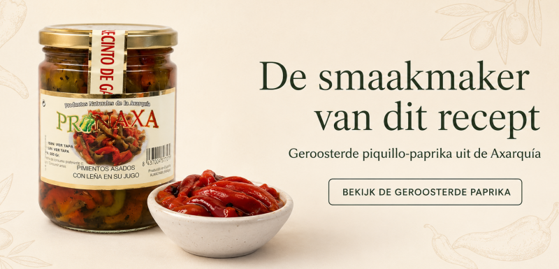 Geroosterde piquillo-paprika uit de Axarquía voor Spaanse recepten