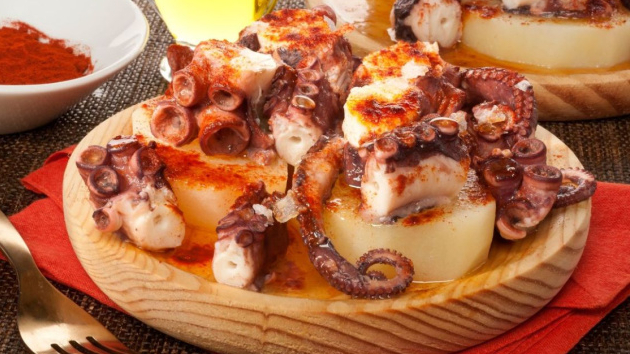 Spaanse octopus pulpo a la gallega