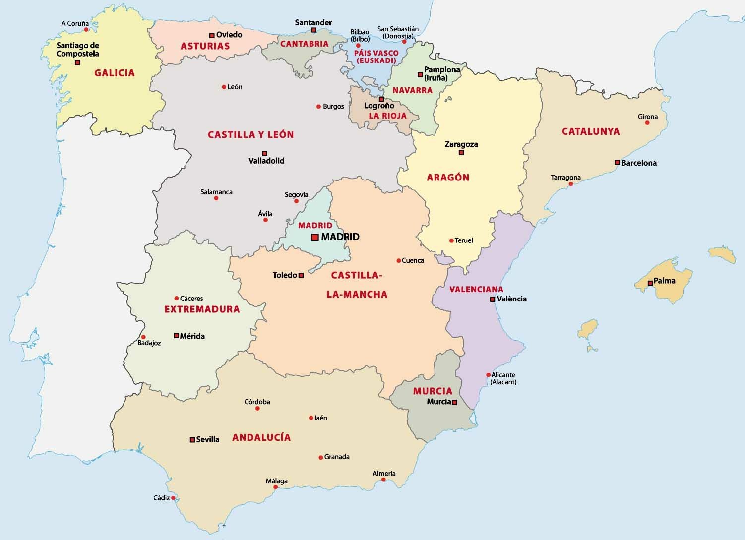 Spaanse Keuken in de verschillende regio's