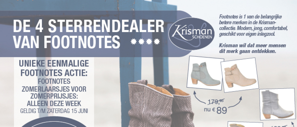 Advertentie Krisman schoenen