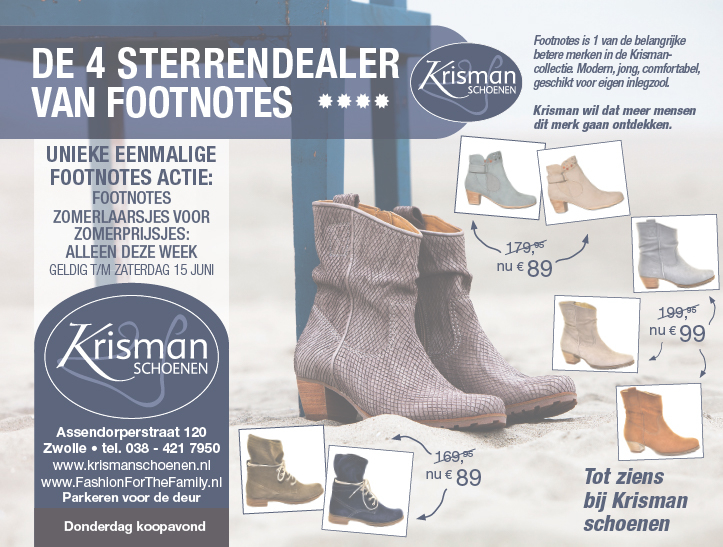 Advertentie Krisman schoenen