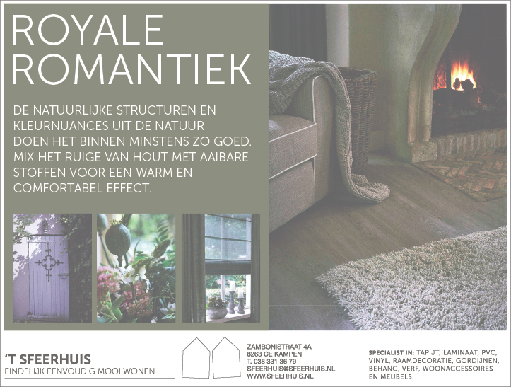 Advertentie 'T Sfeerhuis Romantiek