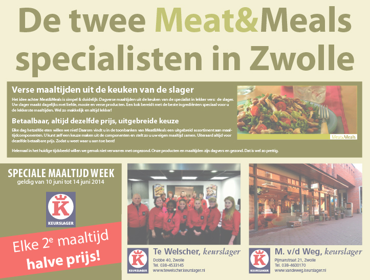 Advertentie Meat&Meals