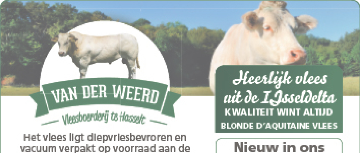 Advertentie Vleesboerderij van der Weerd