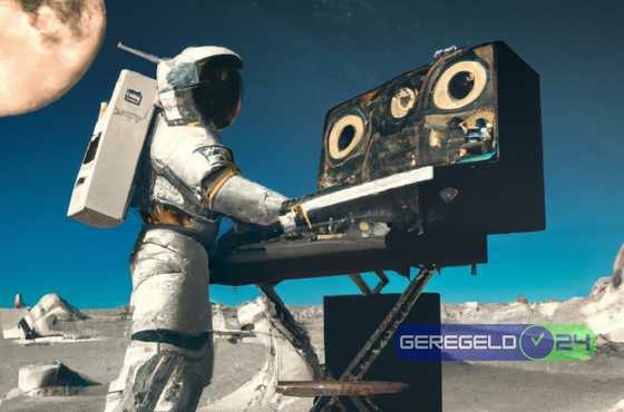 Astronaut on synthesizer.