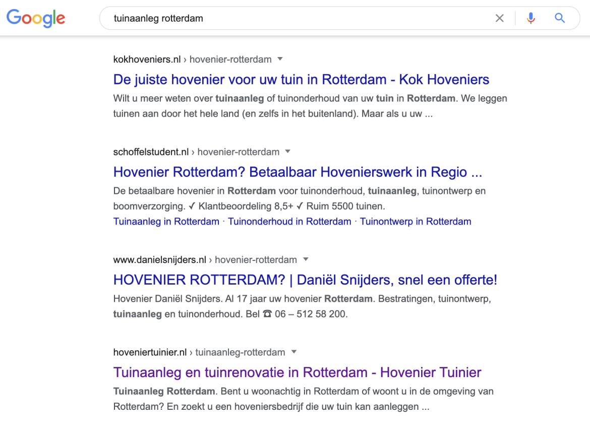 Vindbaar worden in Google: regio assen seo assen