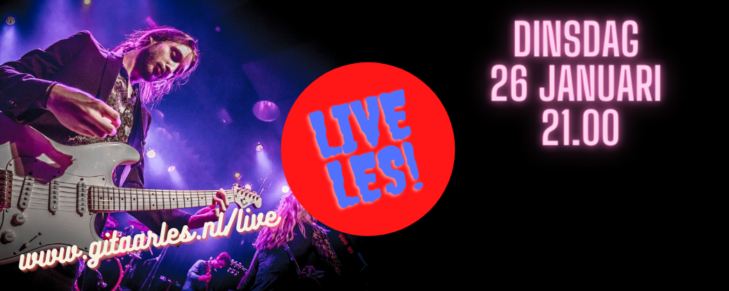 Live online gitaarles 26 januari