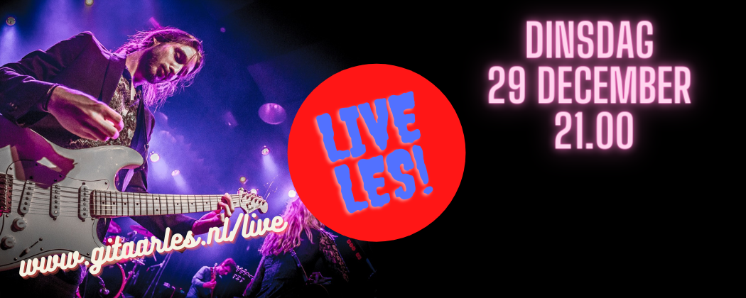 Live online gitaarles 29 december