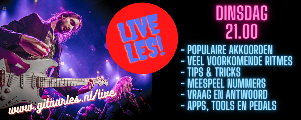 Live online gitaarles 11 mei