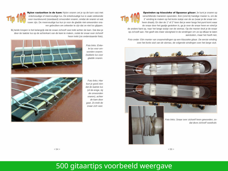 500 tips voor gitaristen E-boek voorbeeld pagina's