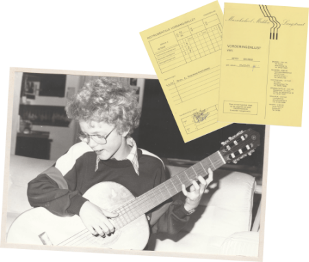 Arvid muziekschool gitaar met rapport