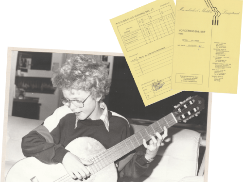 Arvid muziekschool gitaar met rapport