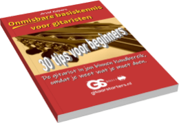 Gitaar E-boek liggend 30 tips voor beginners