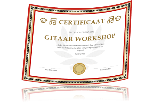 gitaar workshop certificaat