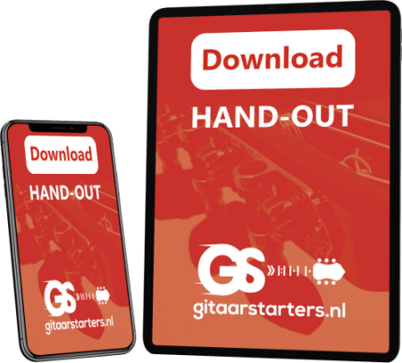 gitaarles voor beginners hand-out