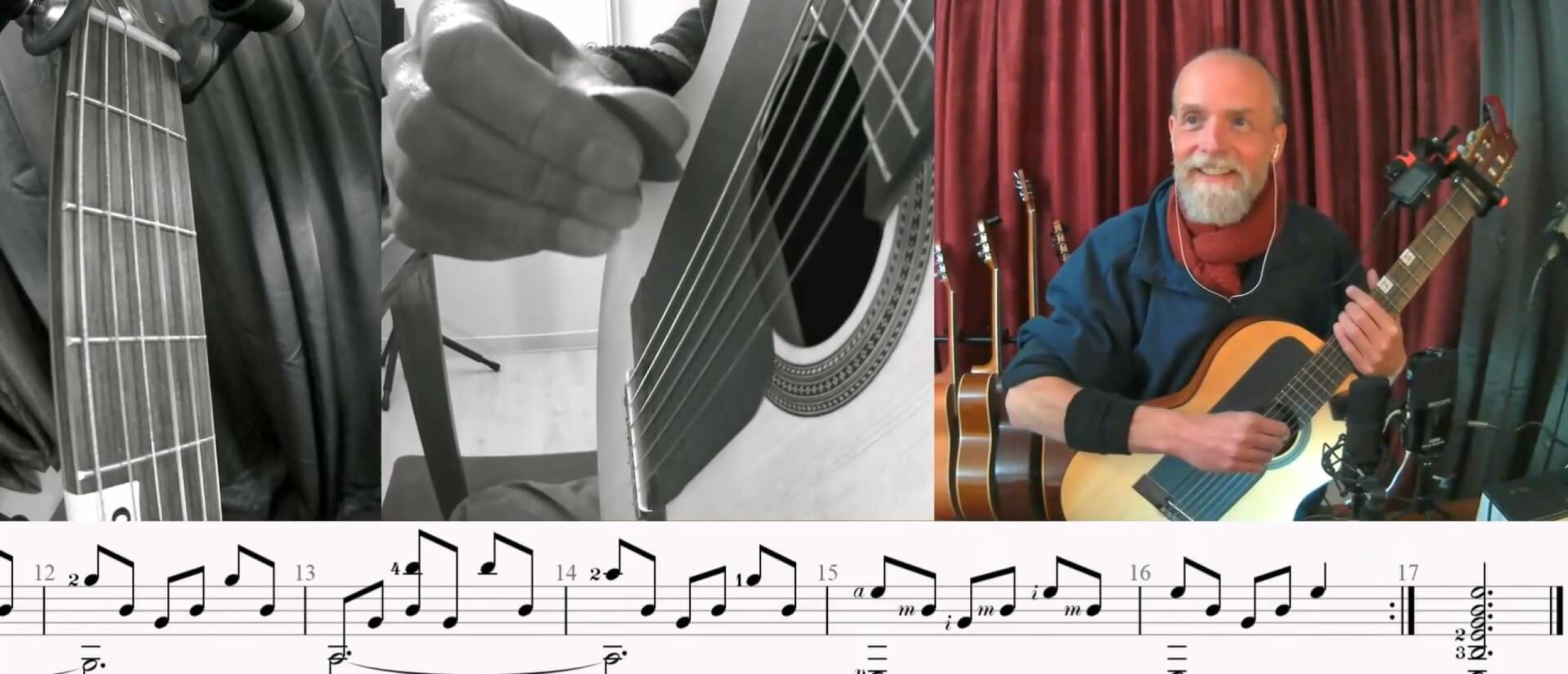 Met een plectrum 2 snaren die uit elkaar liggen tegelijk aanslaan