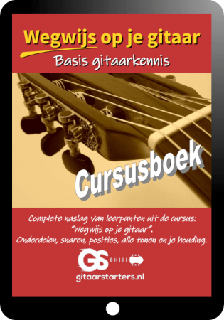 Gitaar basiscursus wegwijs op je gitaar - cursusboek