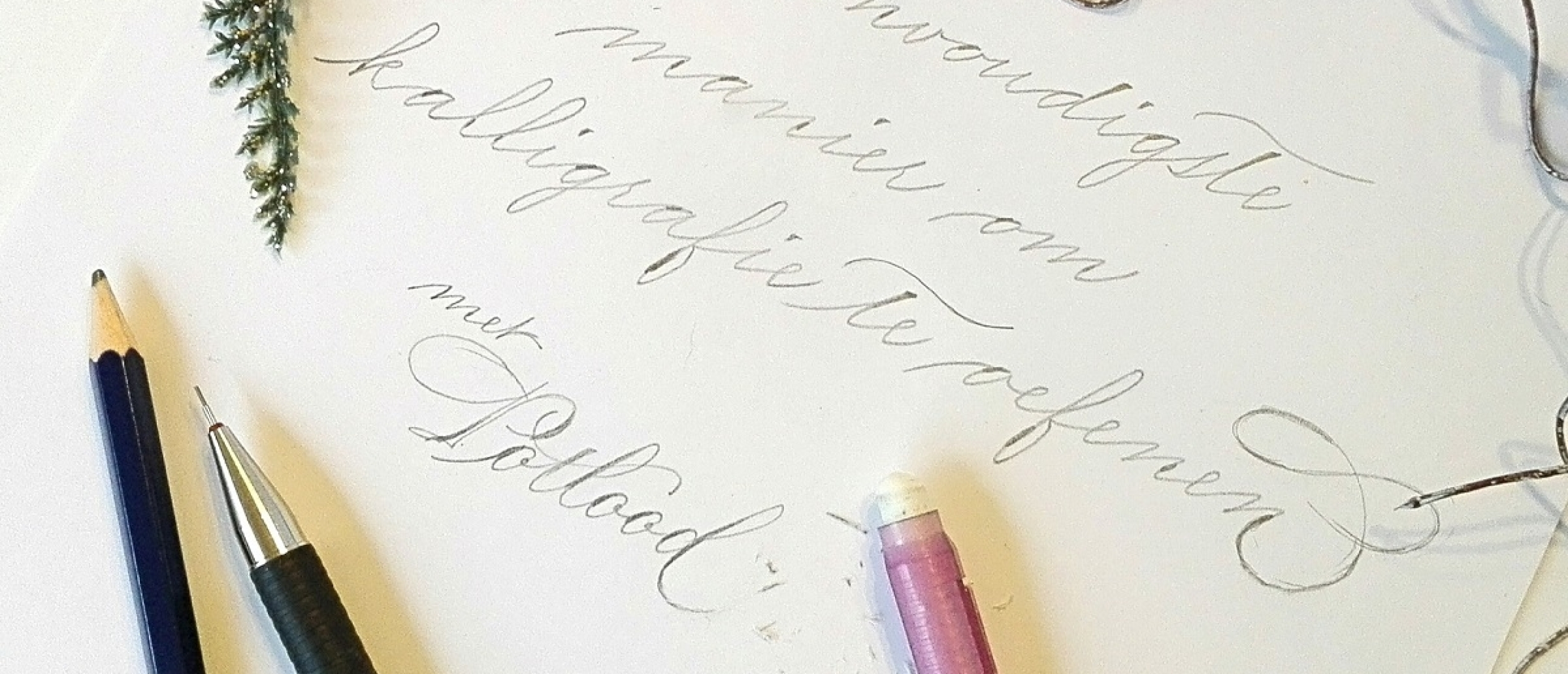 De eenvoudigste manier om kalligrafie te oefenen