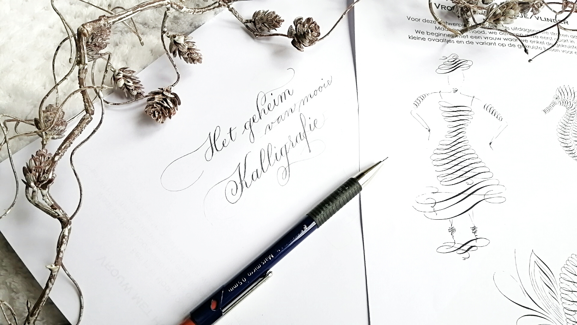 Het geheim van mooie kalligrafie