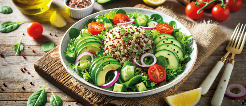 quinoa-salade-met-avocado-en-komkommer