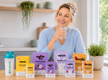 PortionIQ shakes, bites, soep en elektrolyten voor mensen die afslankmedicatie gebruiken en voldoende voedingsstoffen willen binnenkrijgen tijdens het afvallen.