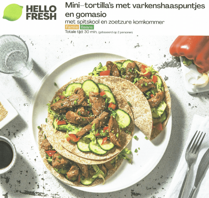 HelloFresh Recept Ongezond  Mini-tortilla’s Goed gevoed & Goed getrain