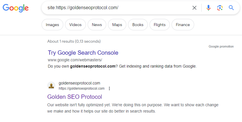 First Index Golden SEO Protocol