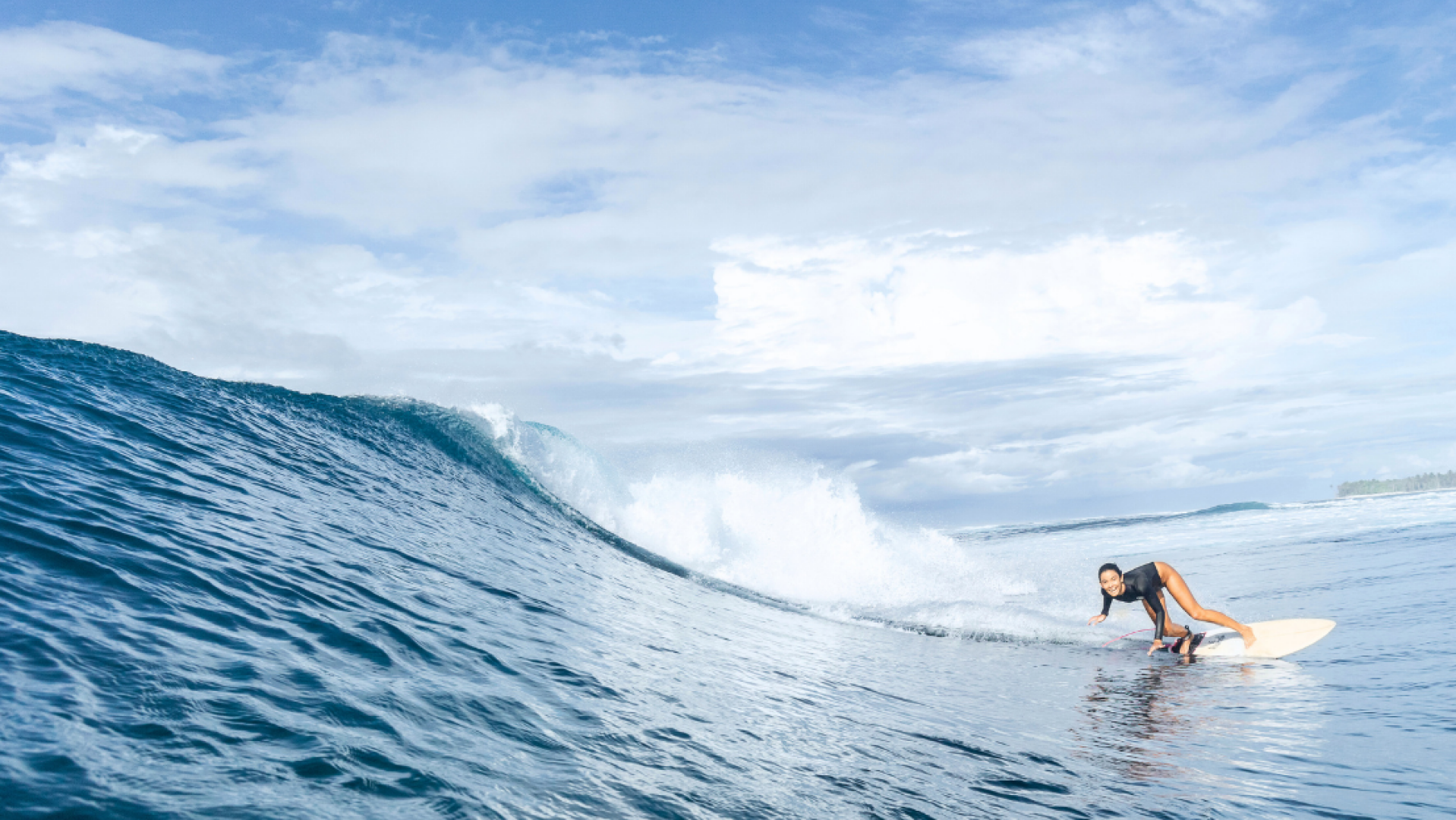 surfing uncrowded waves