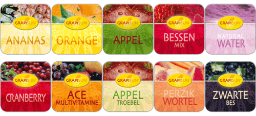 Overzicht van de verschillende vruchtensappen