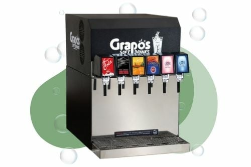 Grapos X6T frisdrankmachine voor 6 verschillende frisdranken en vruchtensappen Grapos X6T frisdrankmachine voor 6 verschillende frisdranken en vruchtensappen