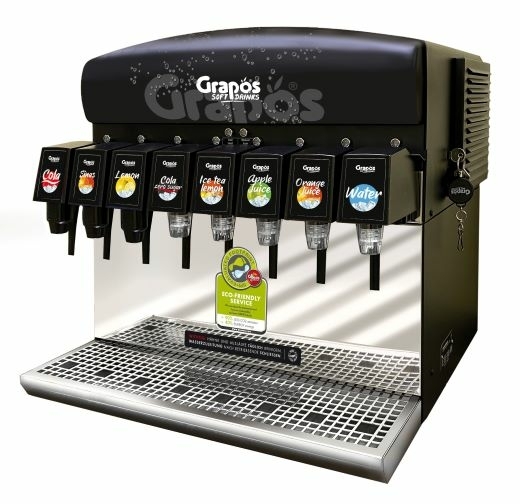 x8a-grapos-postmix Een postmixmachine met 8 taps van Grapos
