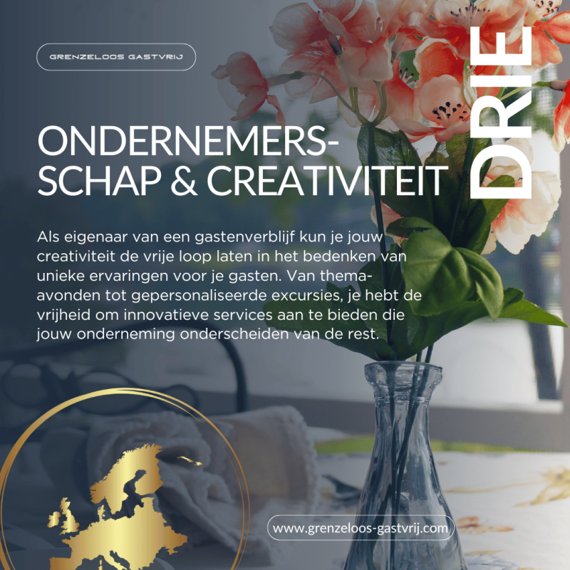 3. Ondernemersschap en creativiteit - Grenzeloos Gastvrij