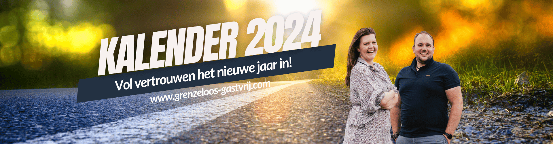 Kalender 2024 vol vertrouwen het nieuwe jaar in Banner Grenzeloos Gastvrij