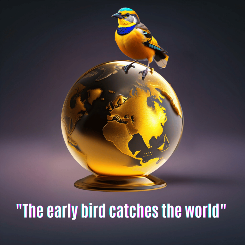 Afbeelding voor blog The early bird catches the world