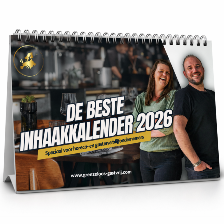 Inhaakkalender horeca en hospitality 2026 Grenzeloos Gastvrij