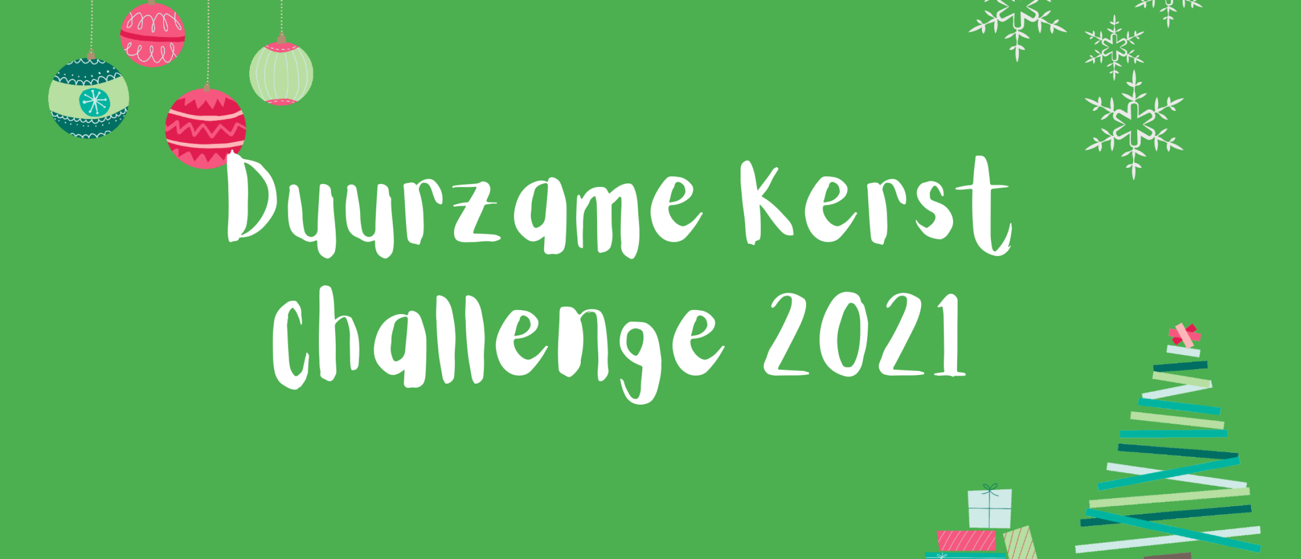 Doe mee met de Duurzame Kerst Challenge 2021
