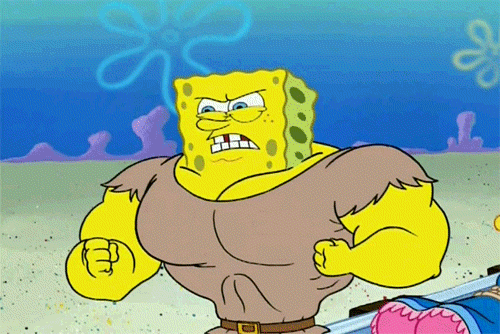 spongebob bodybuilder