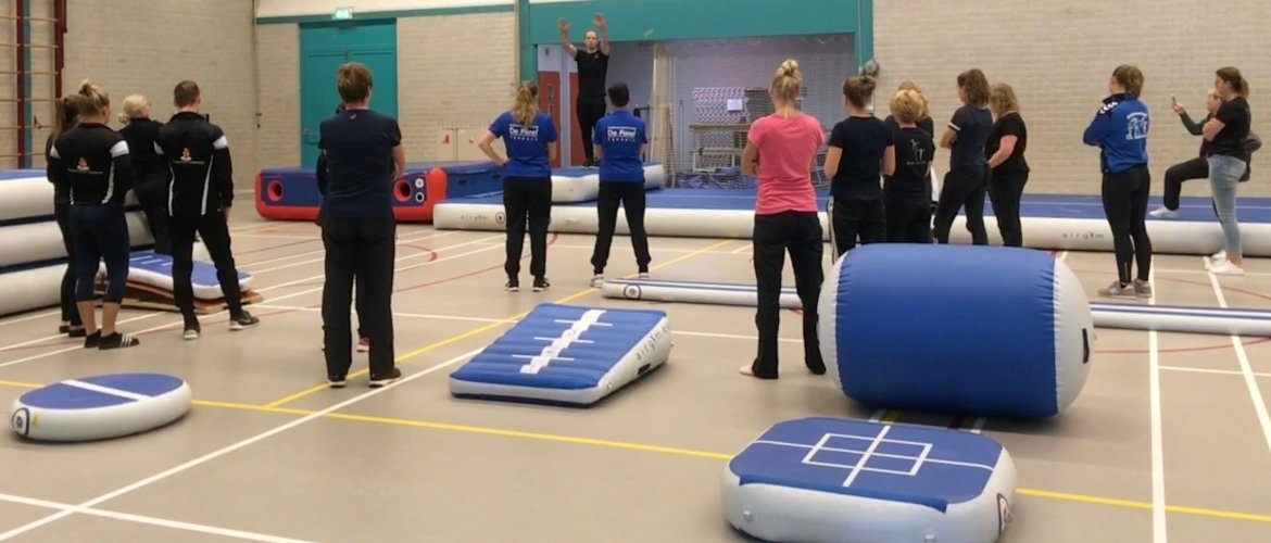 Airtrack training; which exercises can be performed on it in gymnastics?