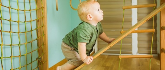 Jumping from high surfaces; exercises for toddlers gym classes