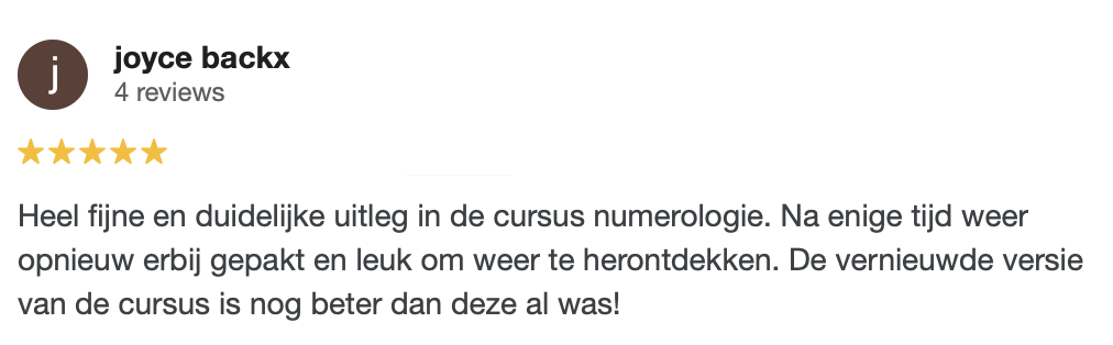 Review cursus numerologie