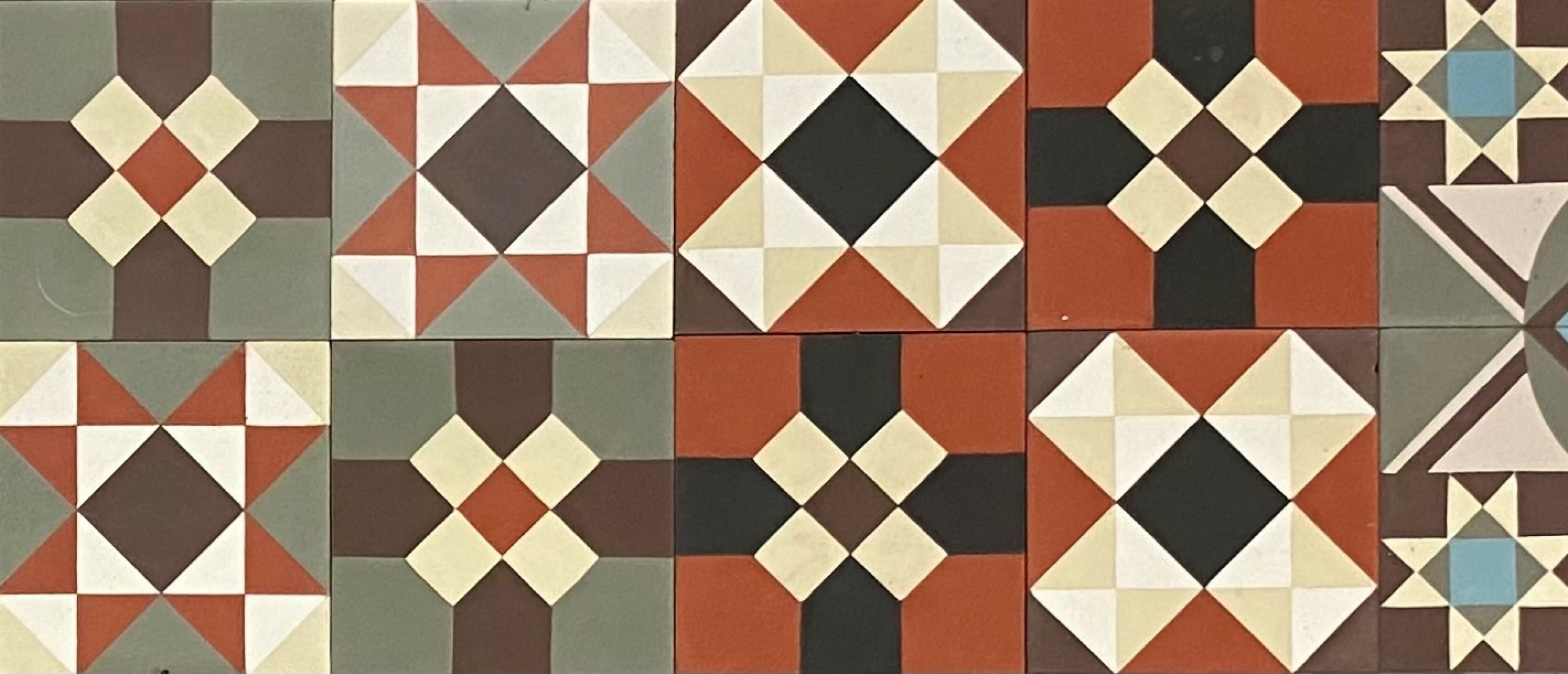 Victorian geometric vloertegels