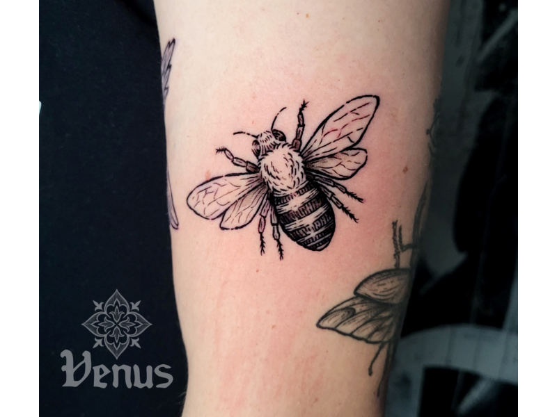 Mini realisme tattoo van hommel